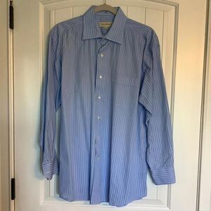 Tommy Bahama Men's Striped Dress Shirt - Light Blue